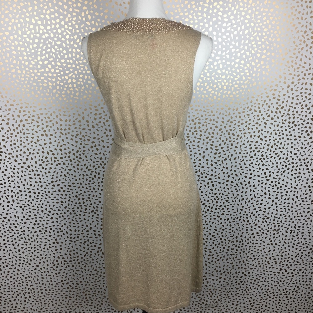 Tevrow + Chase Metallic Knit Beaded Dress - Picture 5 of 8